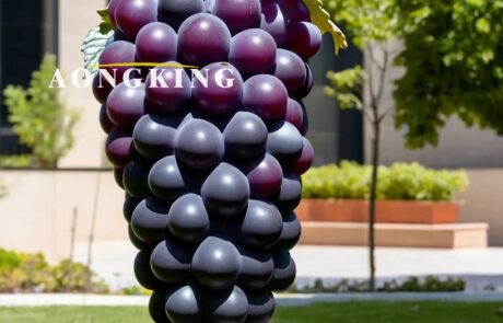 Realistic fruit ripe grape fiberglass sculpture